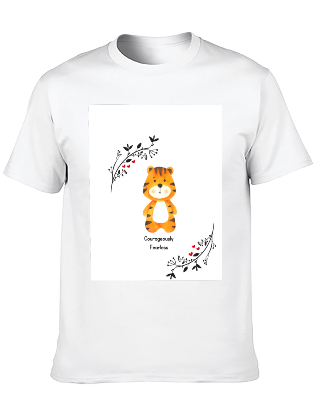 Courageously Fearless Tiger Graphic Tee