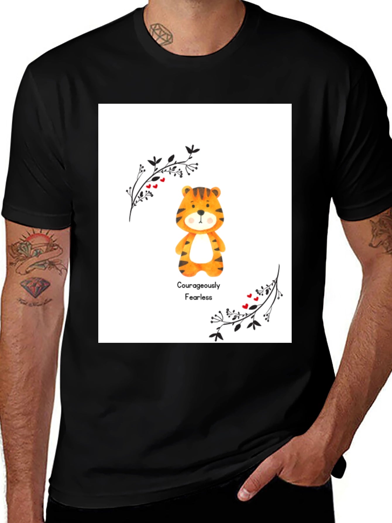 Courageously Fearless Tiger Graphic Tee
