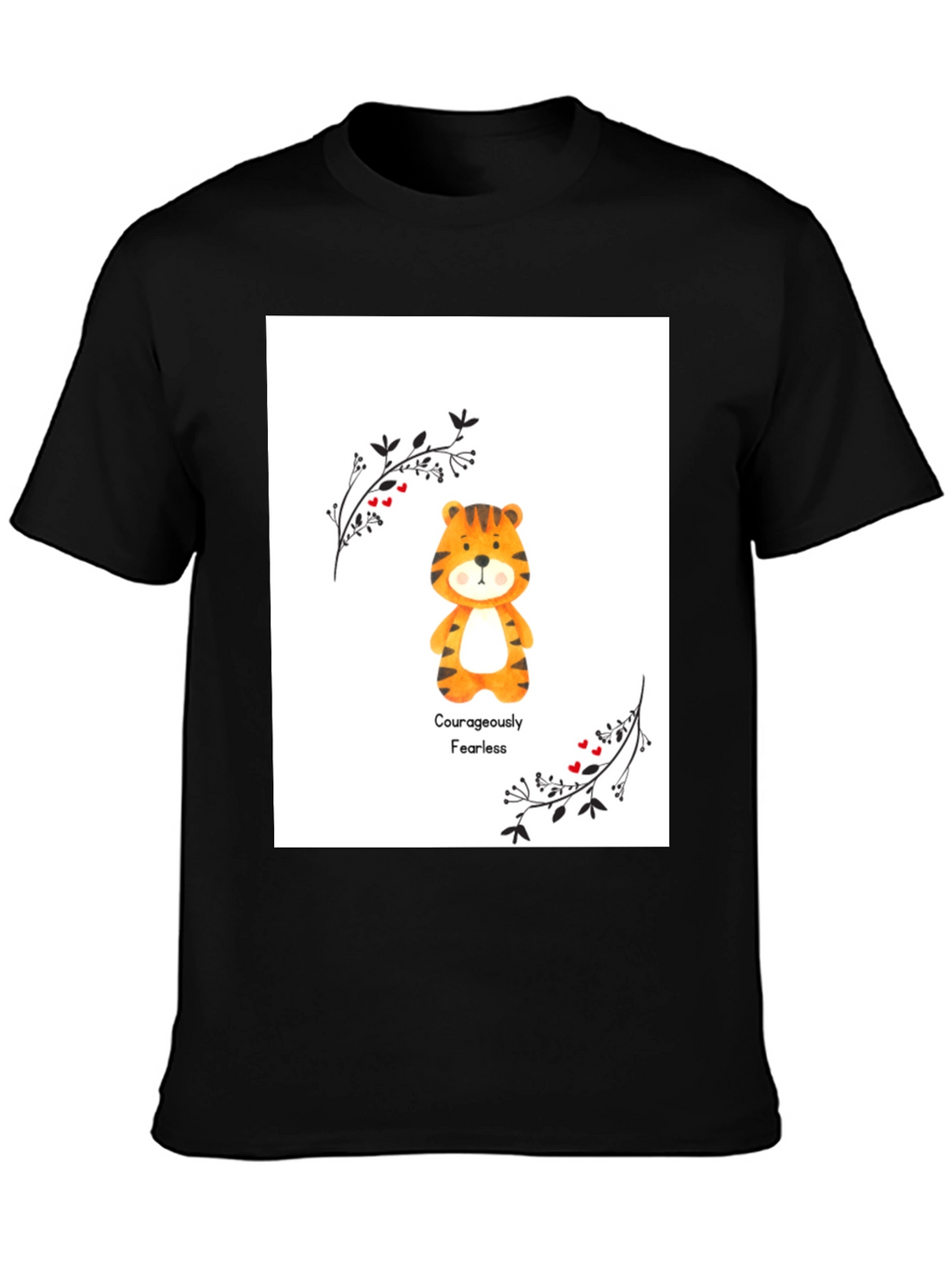 Courageously Fearless Tiger Graphic Tee