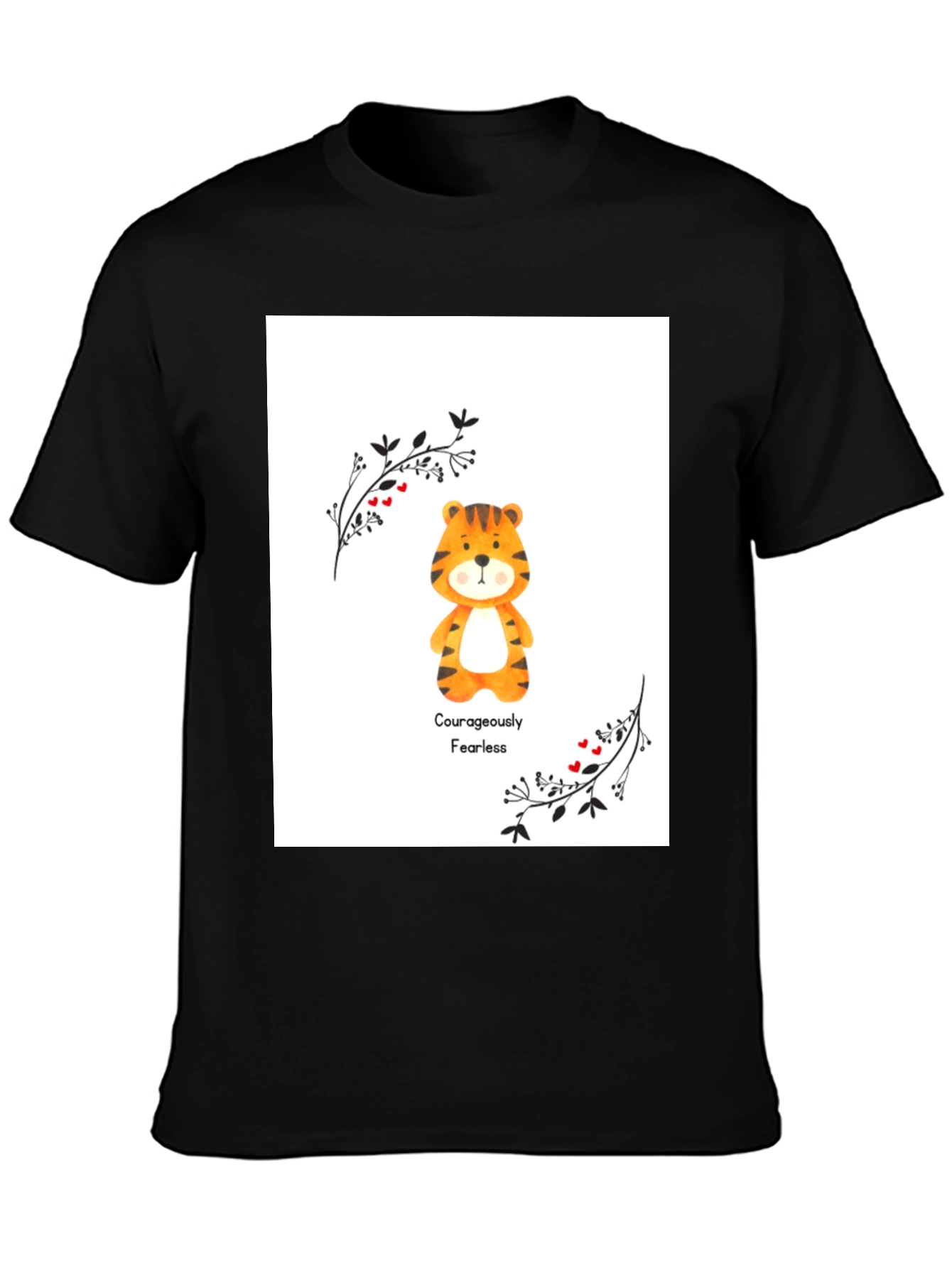 Courageously Fearless Tiger Graphic Tee