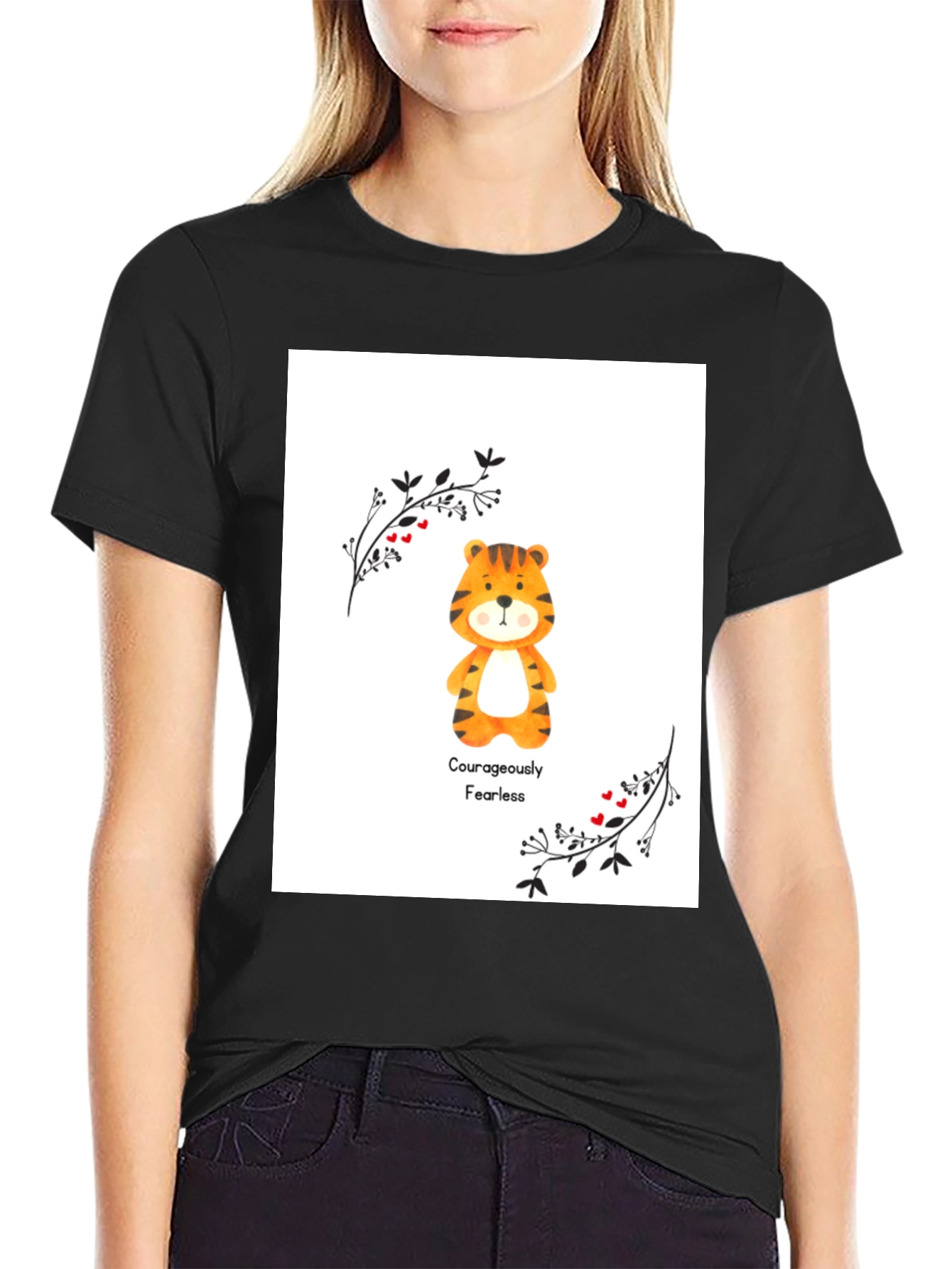 Courageously Fearless Tiger Graphic Tee