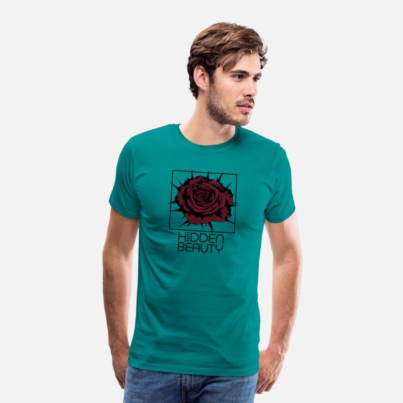 Dark Red Rose with Thorns in Square Box