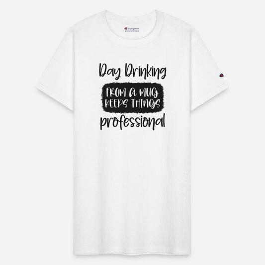 day drinking from a mug keeps things professional