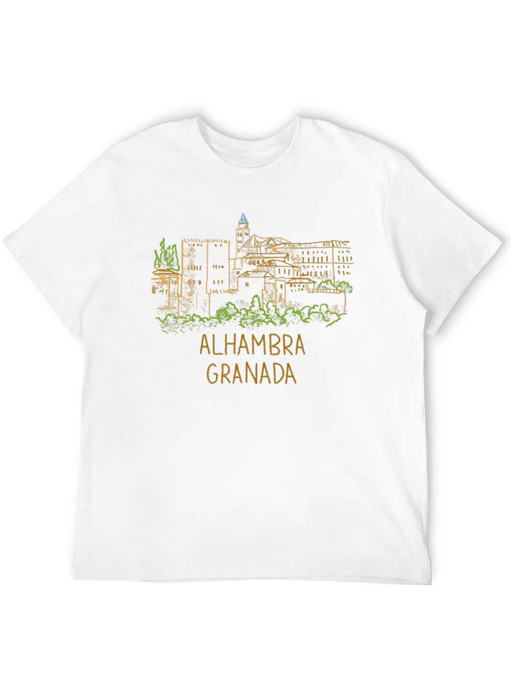 Alhambra Granada Graphic Tee - Classic Black