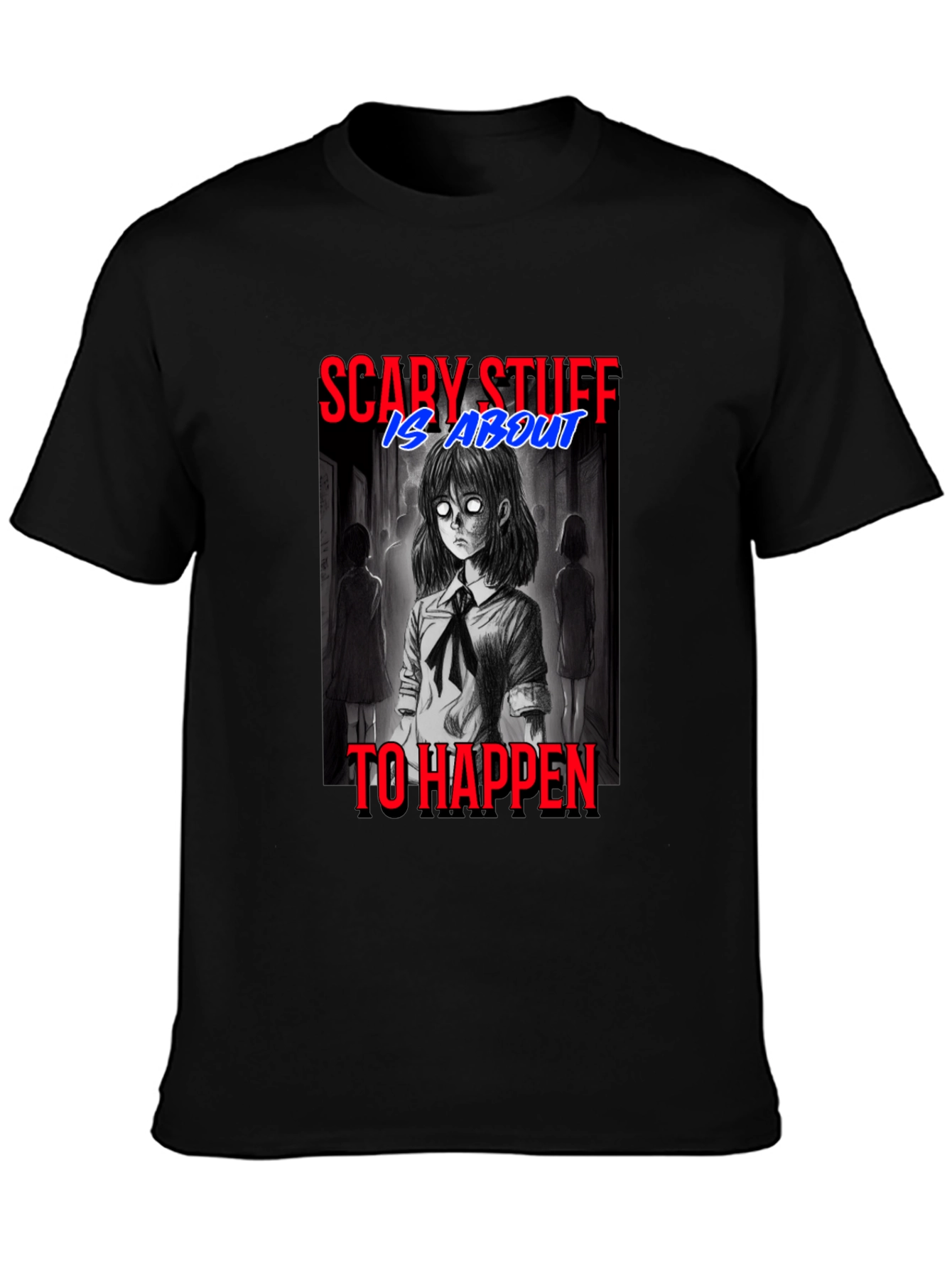 Scary Stuff Anime Graphic T-Shirt