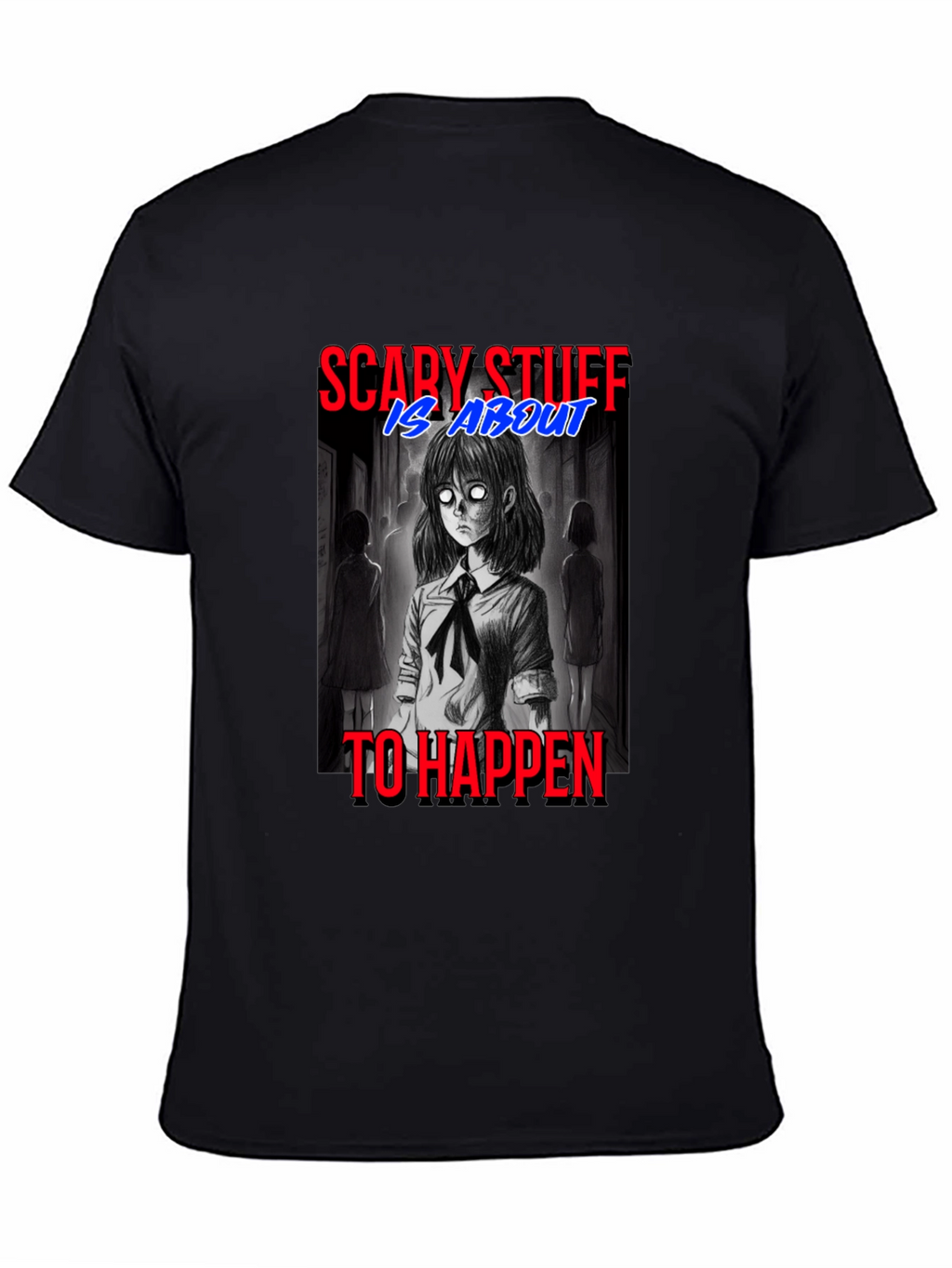 Scary Stuff Anime Graphic T-Shirt