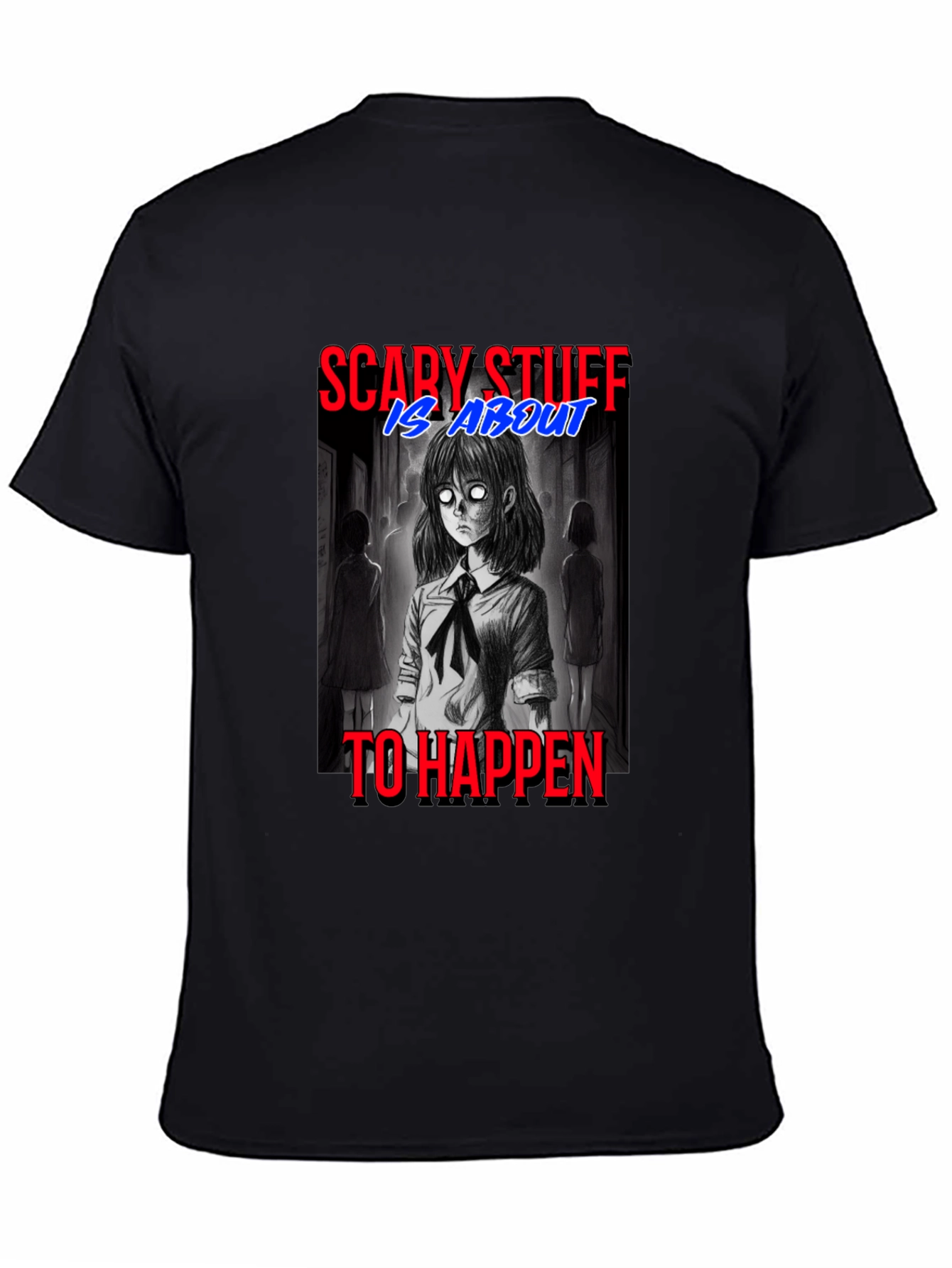 Scary Stuff Anime Graphic T-Shirt