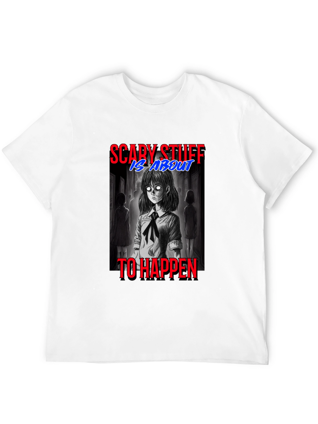 Scary Stuff Anime Graphic T-Shirt