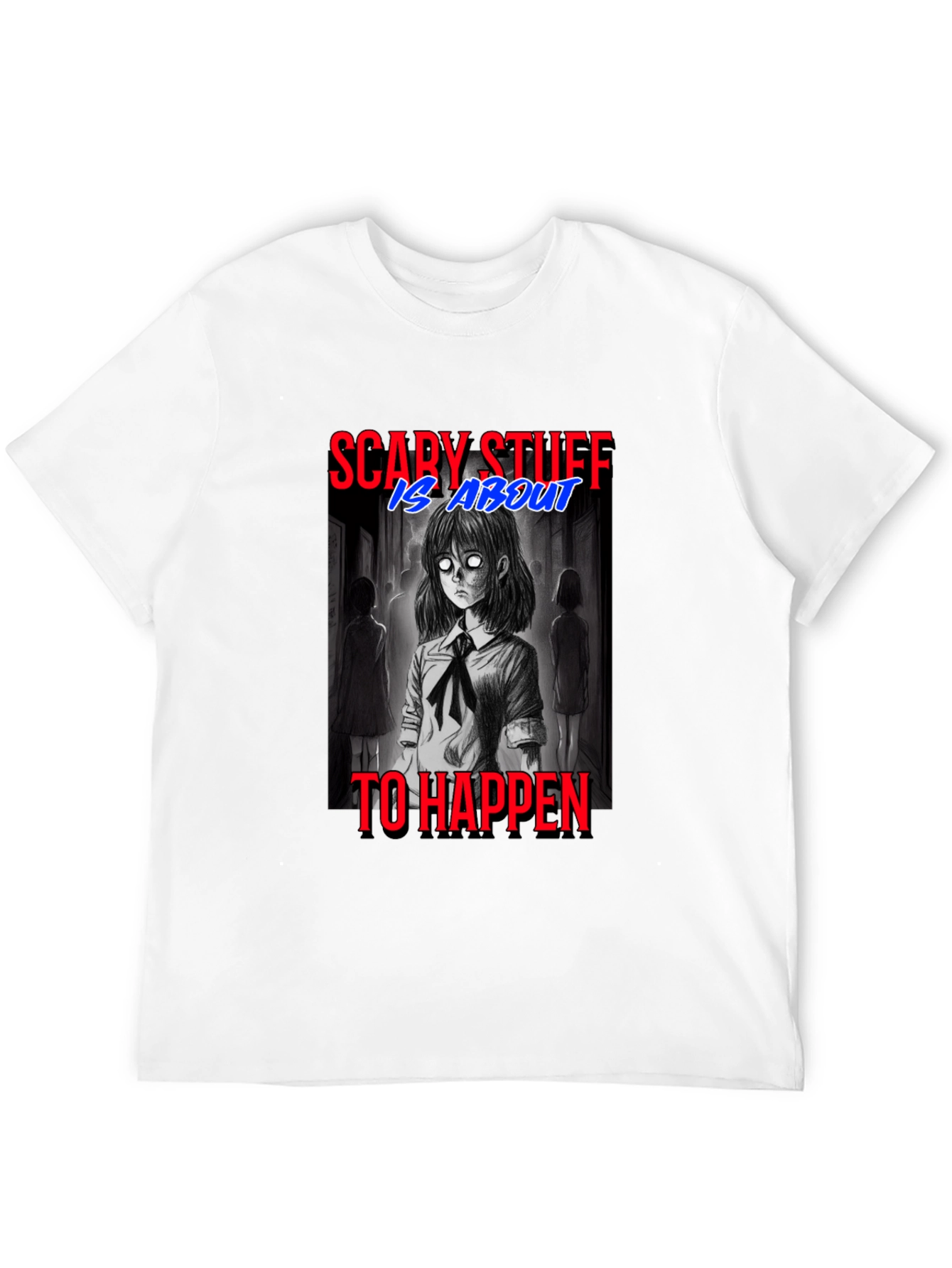 Scary Stuff Anime Graphic T-Shirt