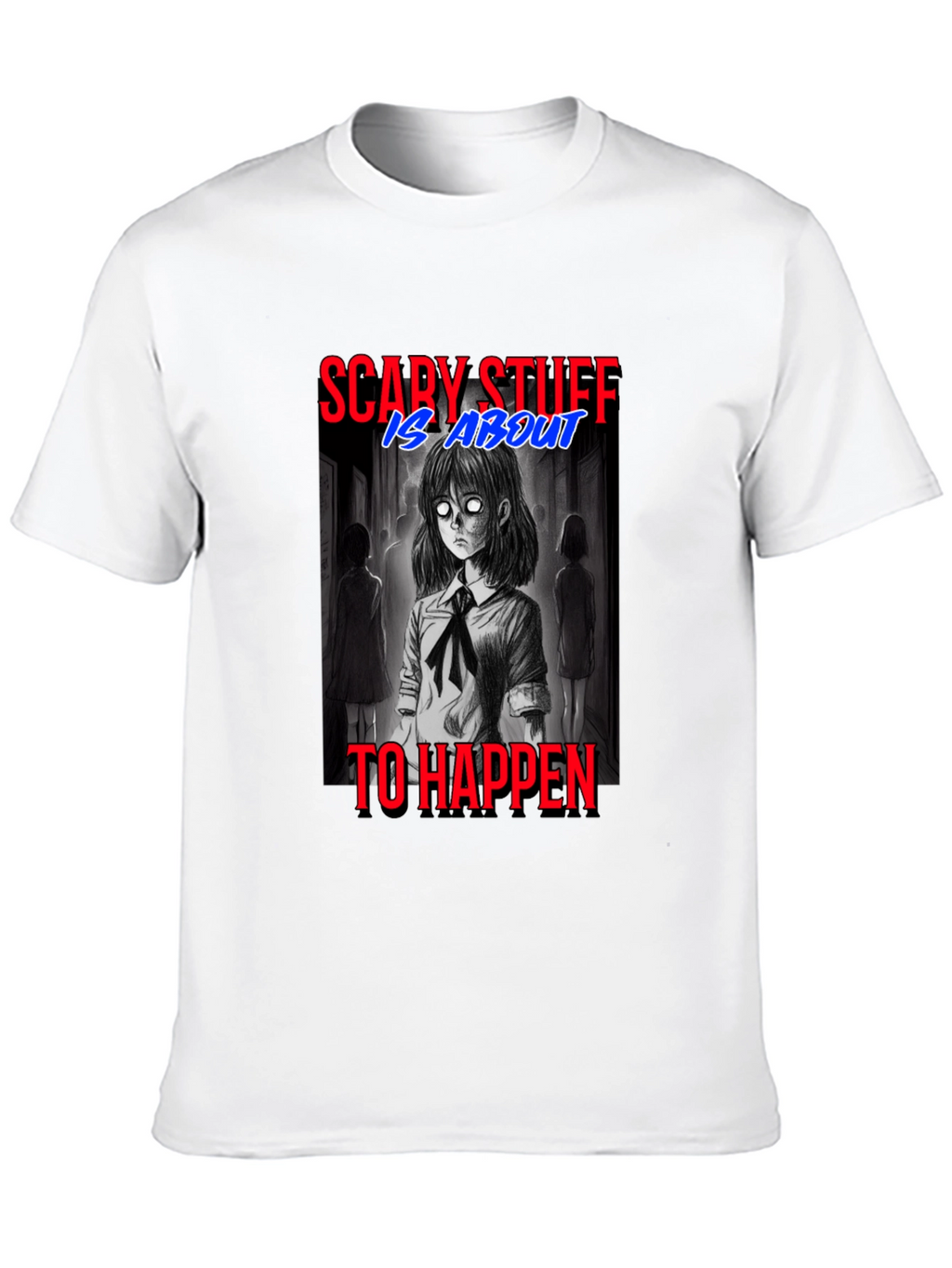 Scary Stuff Anime Graphic T-Shirt