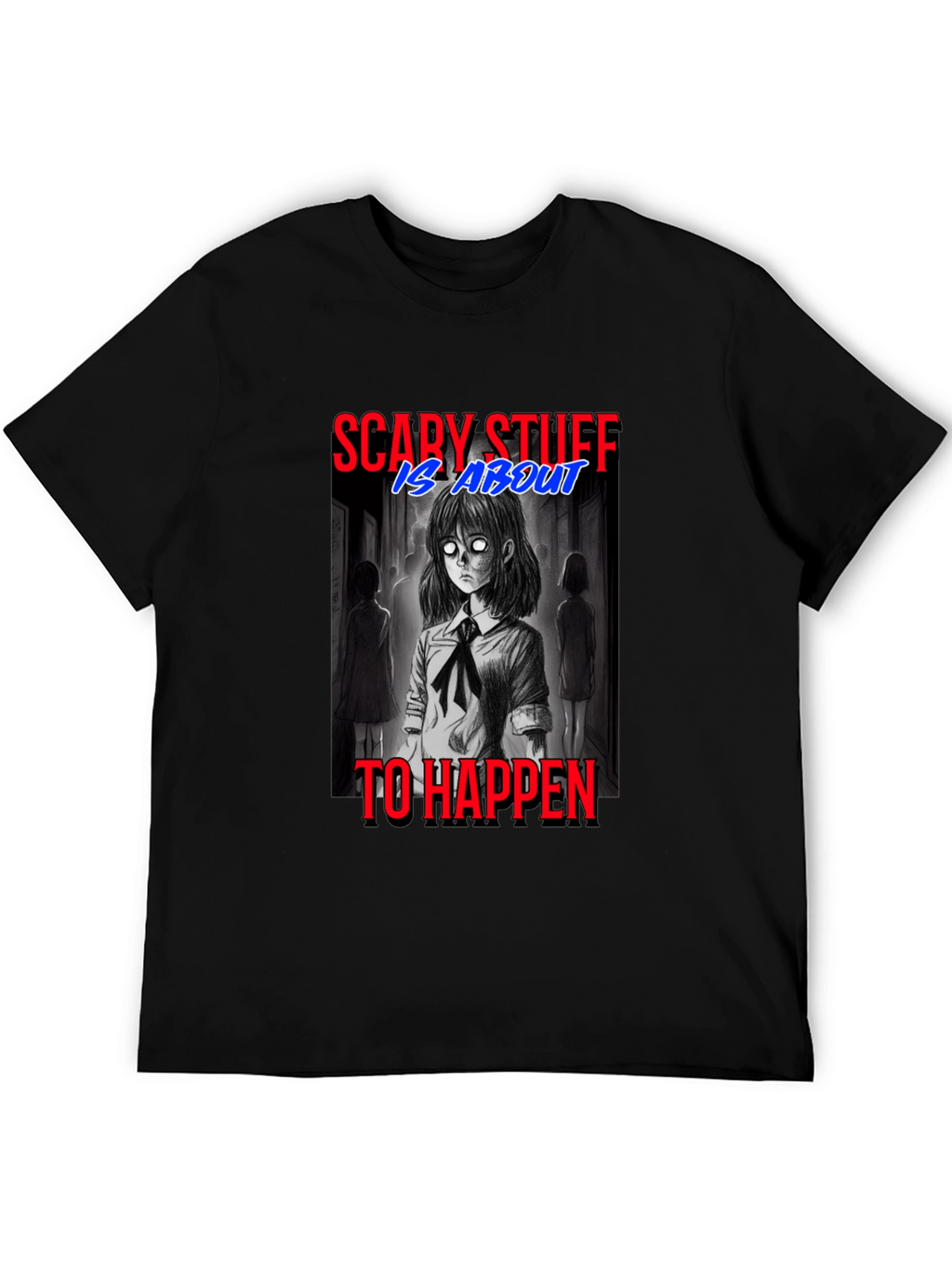 Scary Stuff Anime Graphic T-Shirt