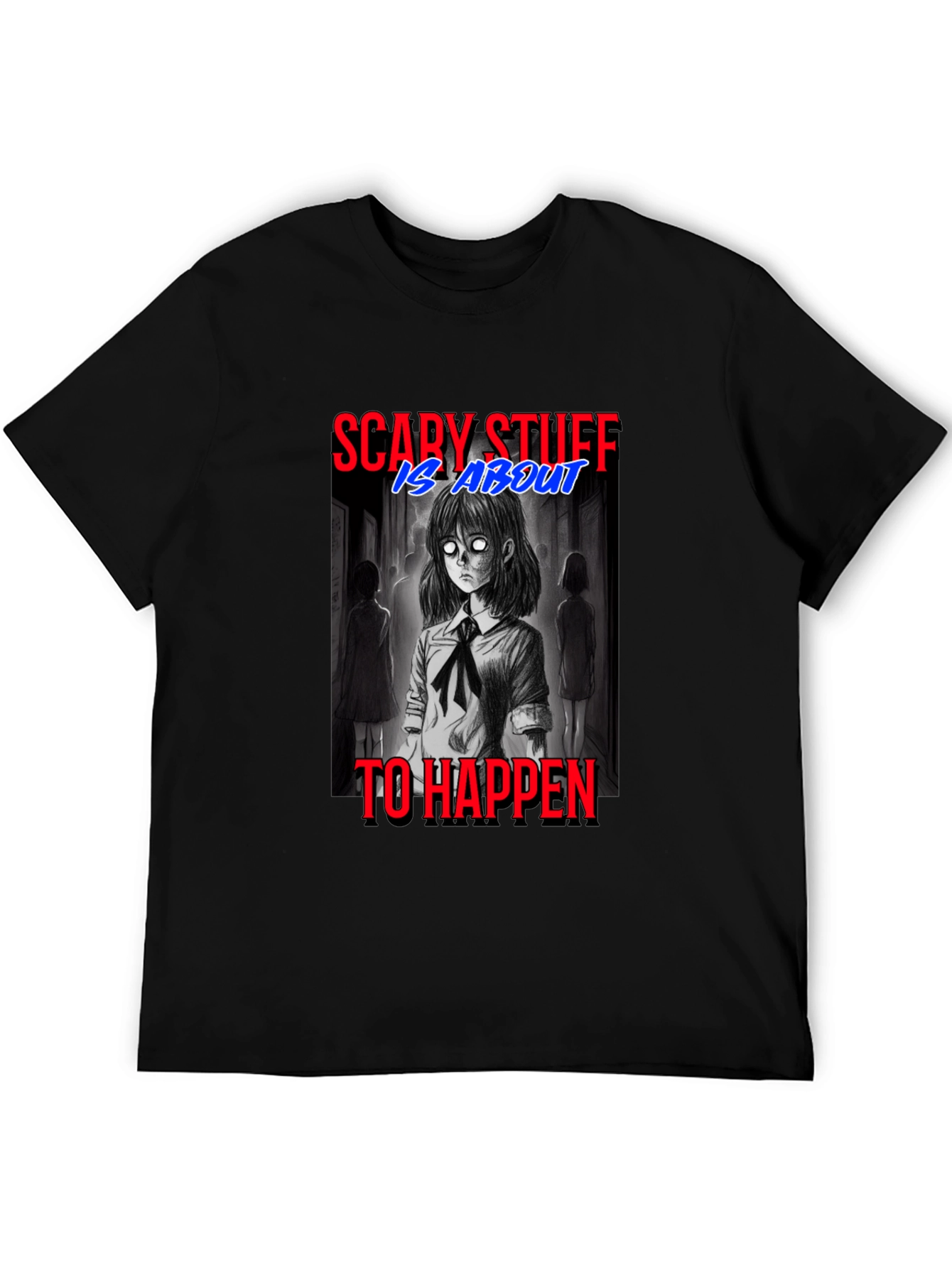 Scary Stuff Anime Graphic T-Shirt
