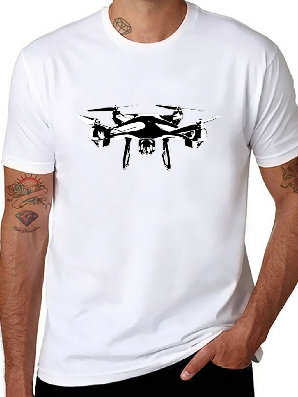 Drone Graphic T-Shirt - Fly High in Style