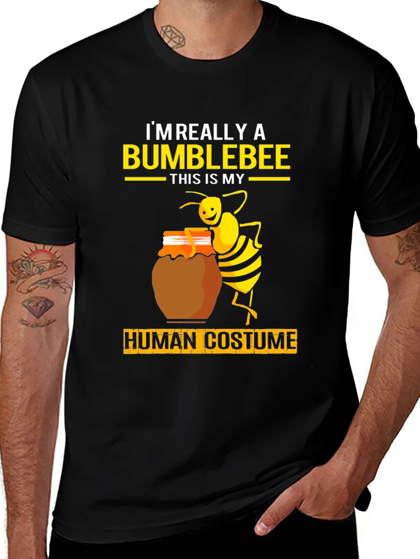 Bumblebee Human Costume Graphic Tee