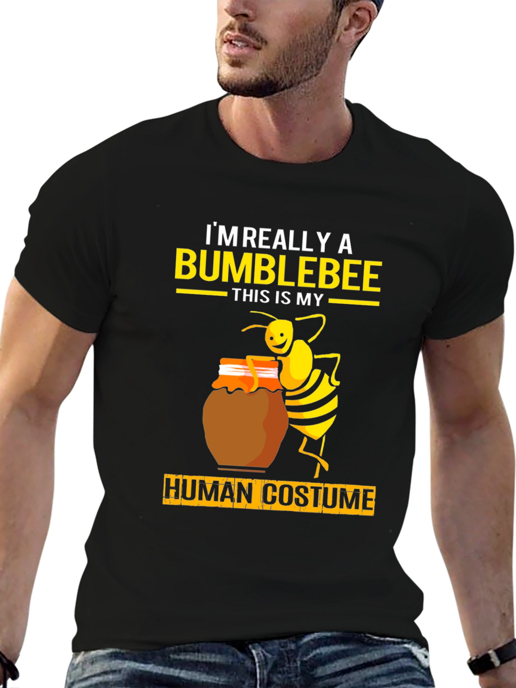 Bumblebee Human Costume Graphic Tee