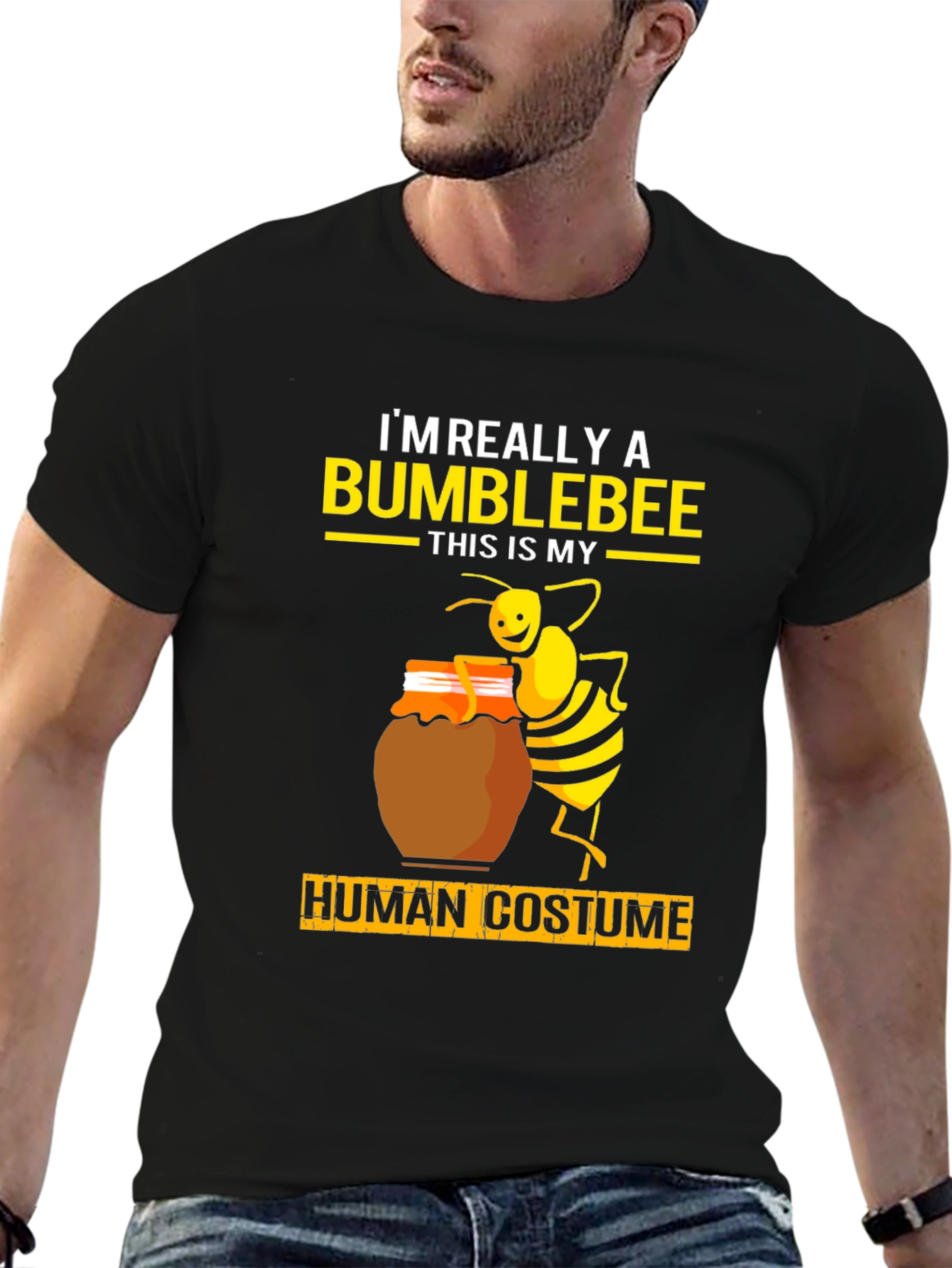 Bumblebee Human Costume Graphic Tee