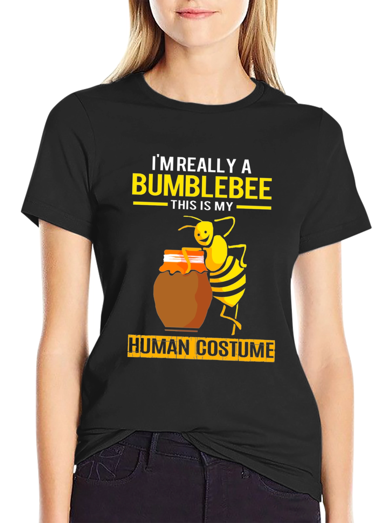 Bumblebee Human Costume Graphic Tee