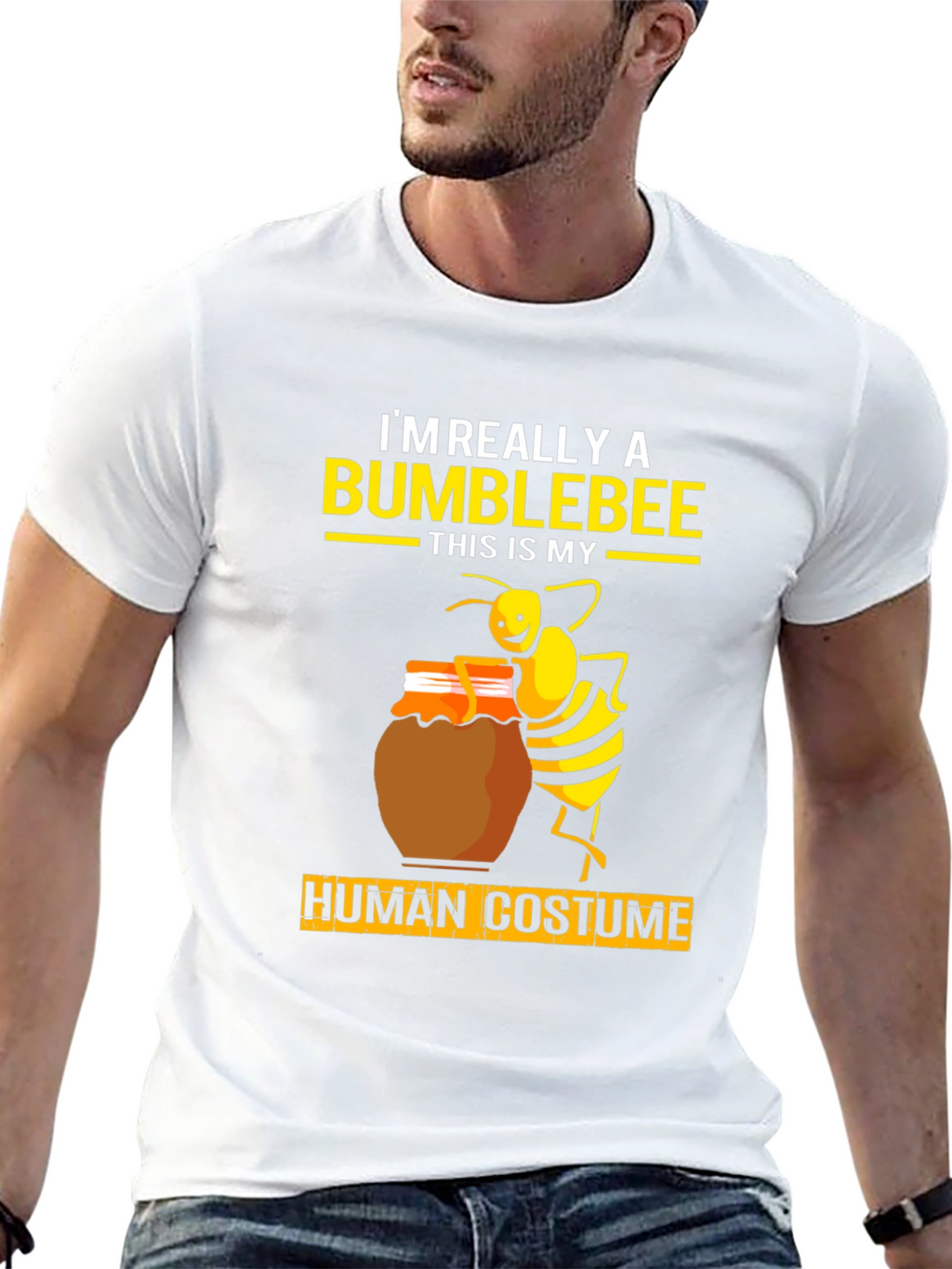 Bumblebee Human Costume Graphic Tee