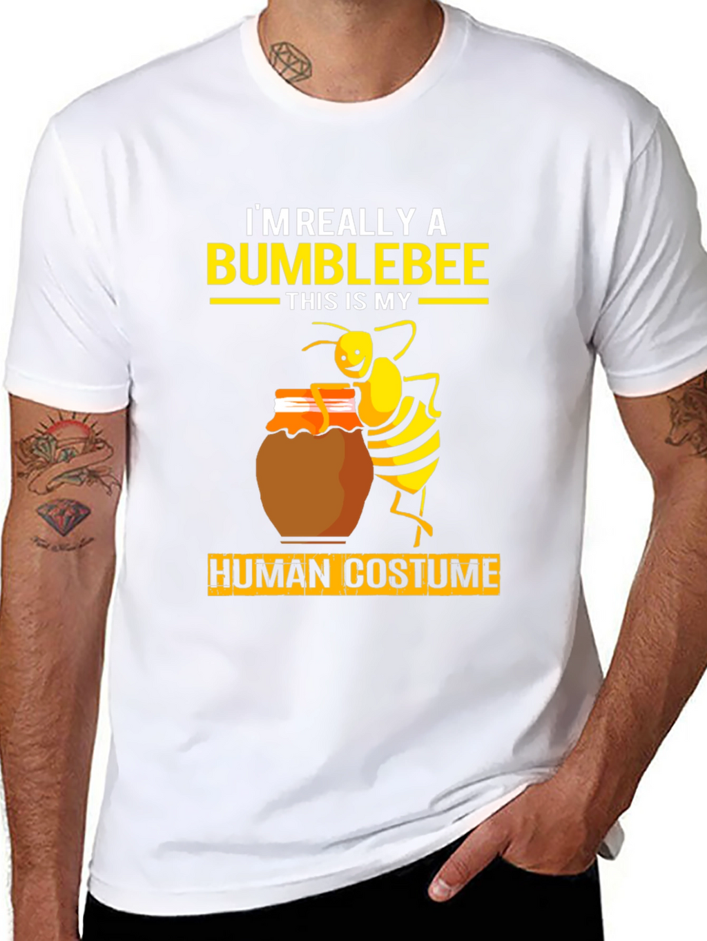 Bumblebee Human Costume Graphic Tee