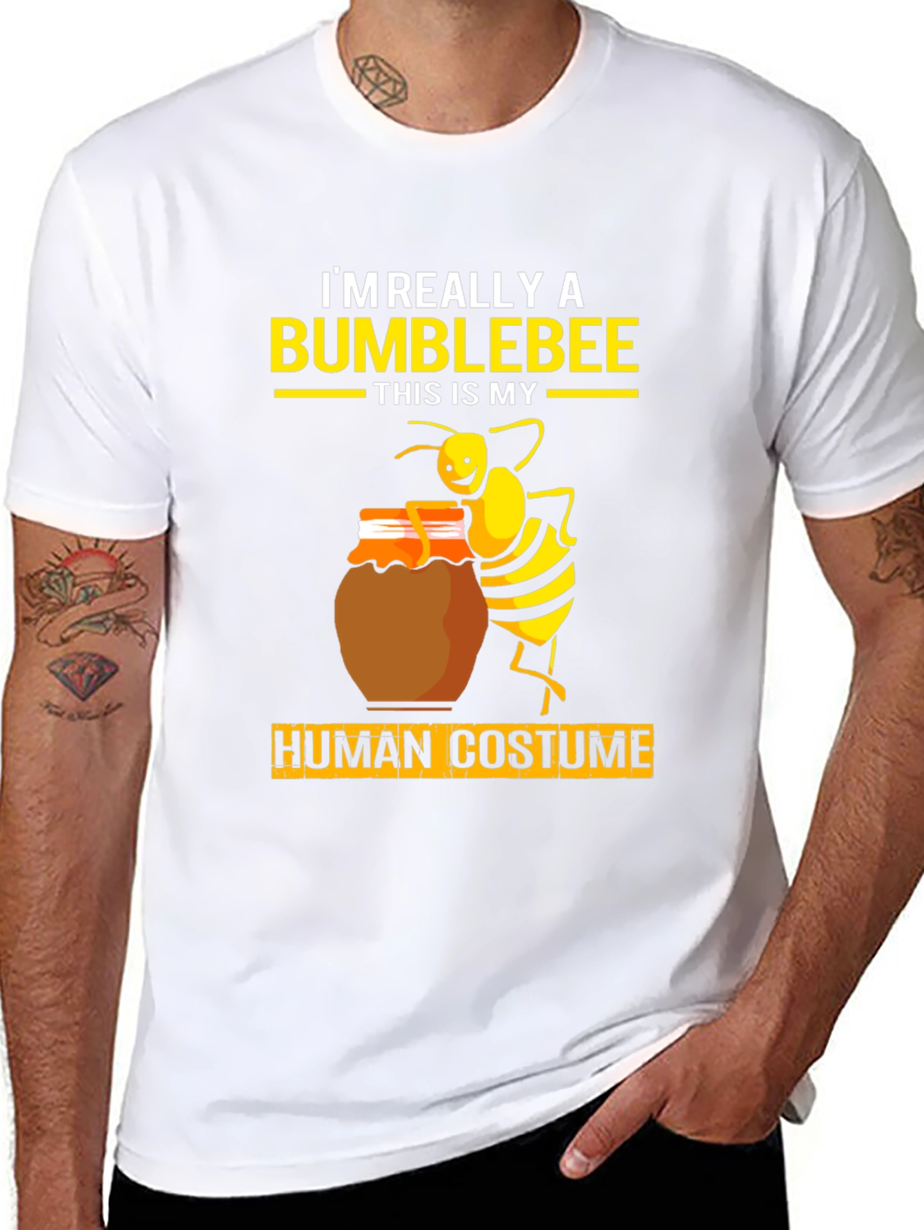 Bumblebee Human Costume Graphic Tee