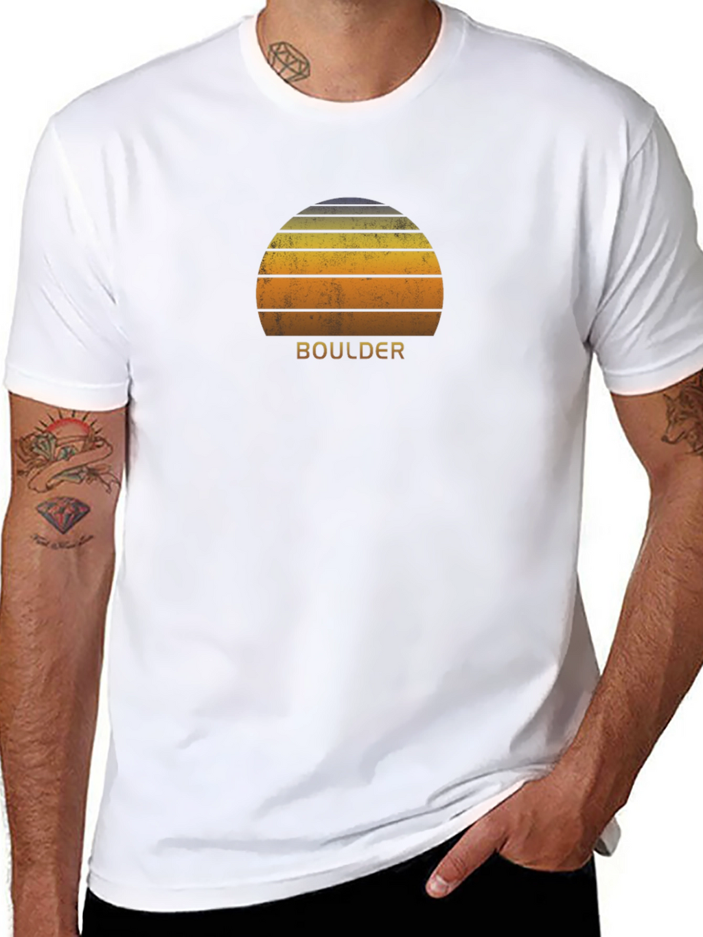 Boulder Retro Sunset T-Shirt