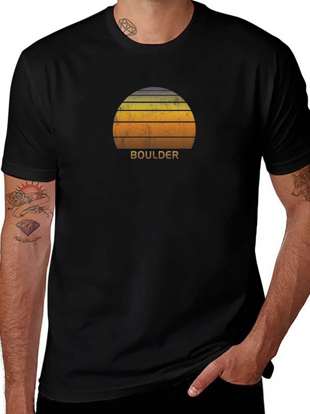 Boulder Retro Sunset T-Shirt