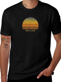 Boulder Retro Sunset T-Shirt