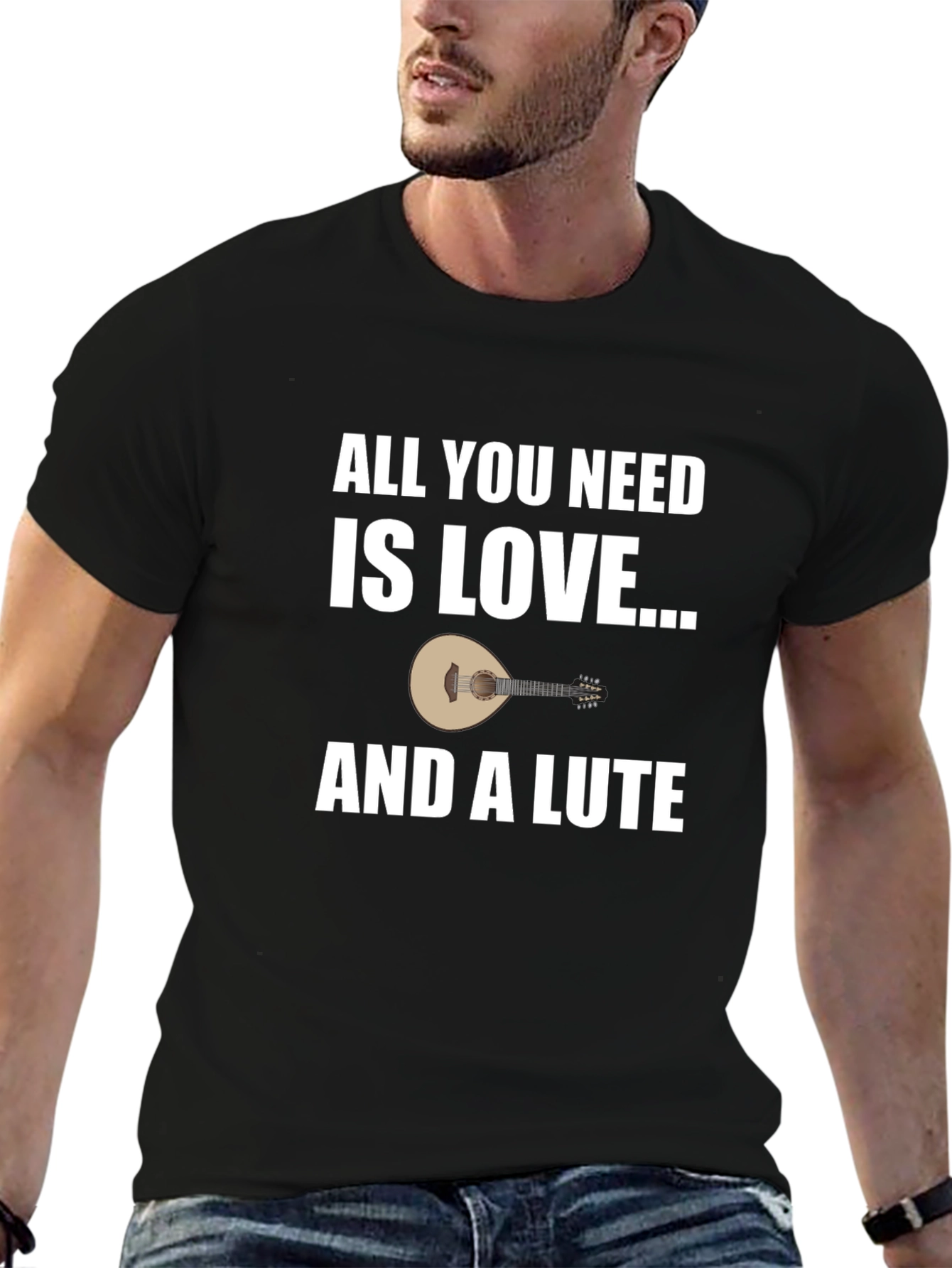 Love and a Lute T-Shirt: Musicians Gift