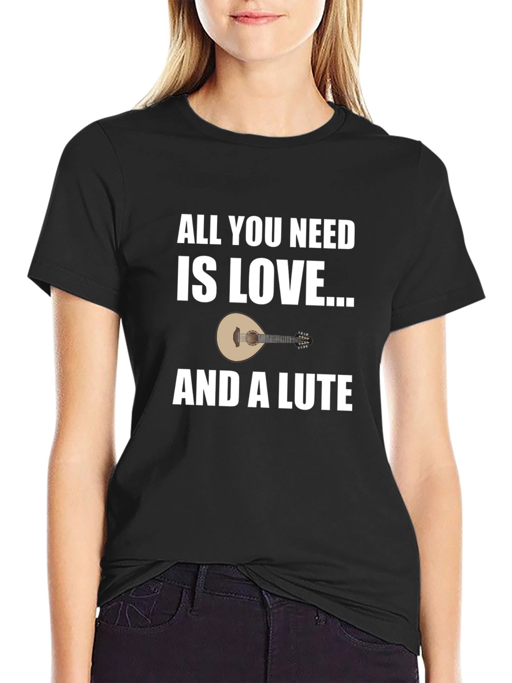 Love and a Lute T-Shirt: Musicians Gift