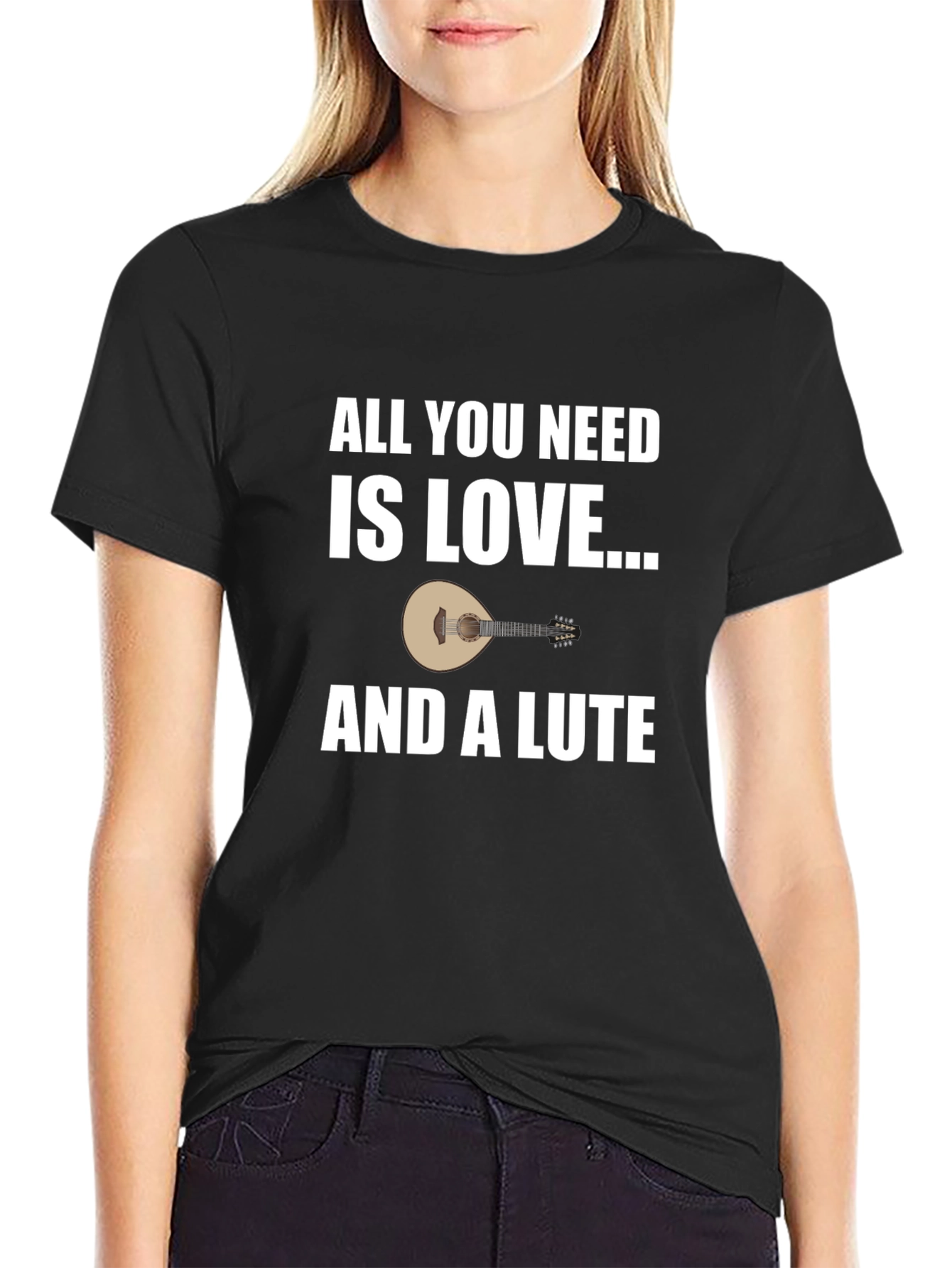 Love and a Lute T-Shirt: Musicians Gift