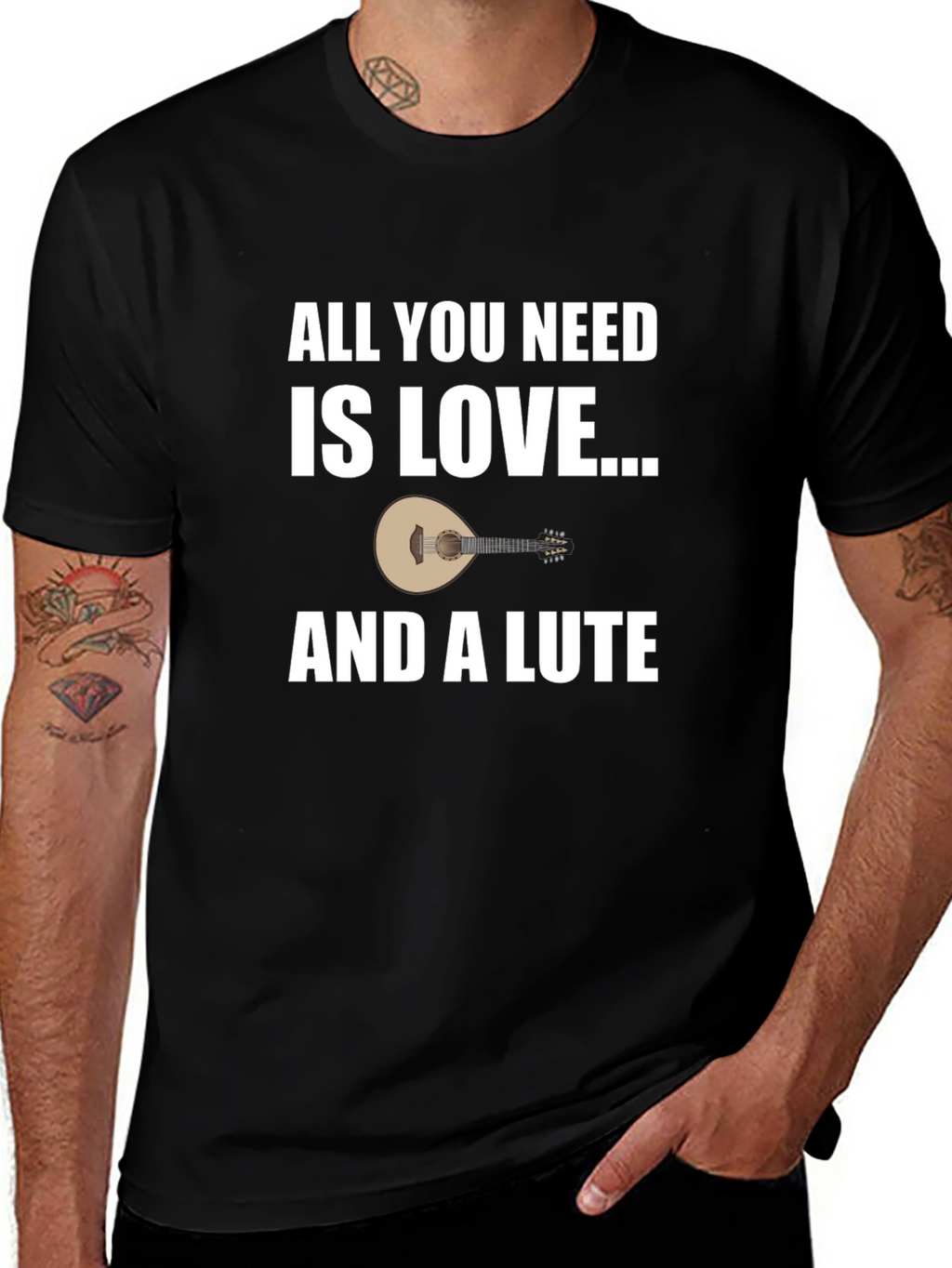 Love and a Lute T-Shirt: Musicians Gift