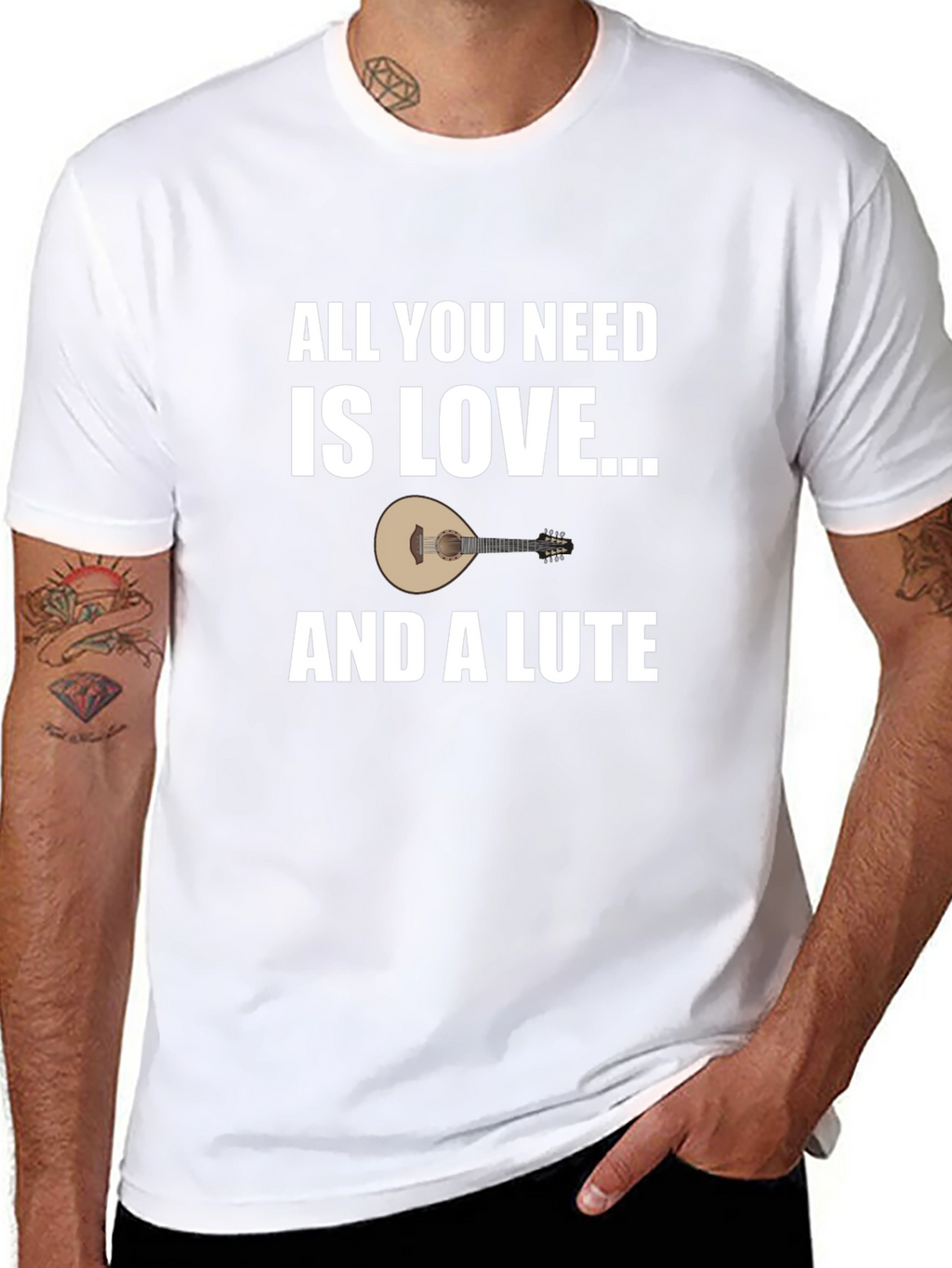 Love and a Lute T-Shirt: Musicians Gift