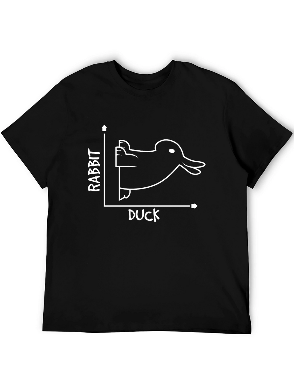 Rabbit Duck Illusion T-Shirt - Funny Optical Art