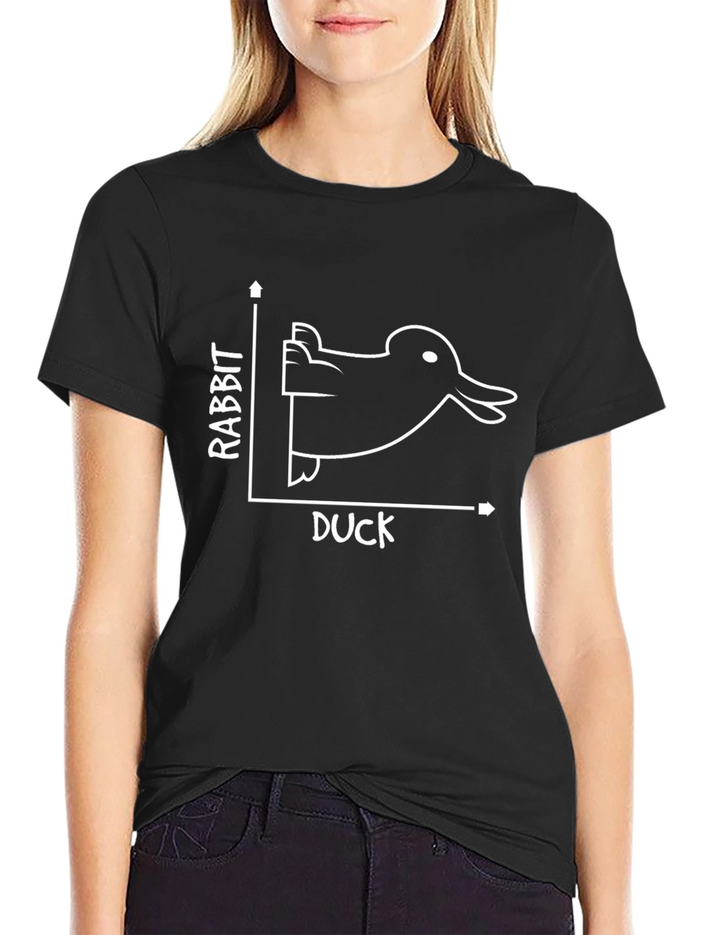Rabbit Duck Illusion T-Shirt - Funny Optical Art