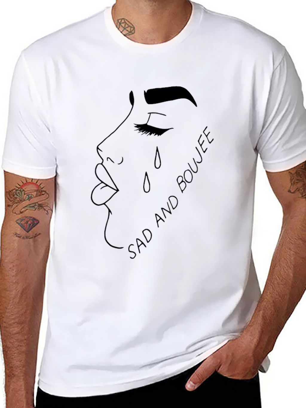 Sad and Boujee Graphic Tee - Stylish Comfort