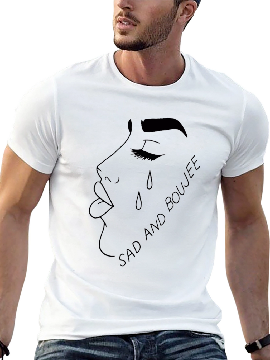 Sad and Boujee Graphic Tee - Stylish Comfort