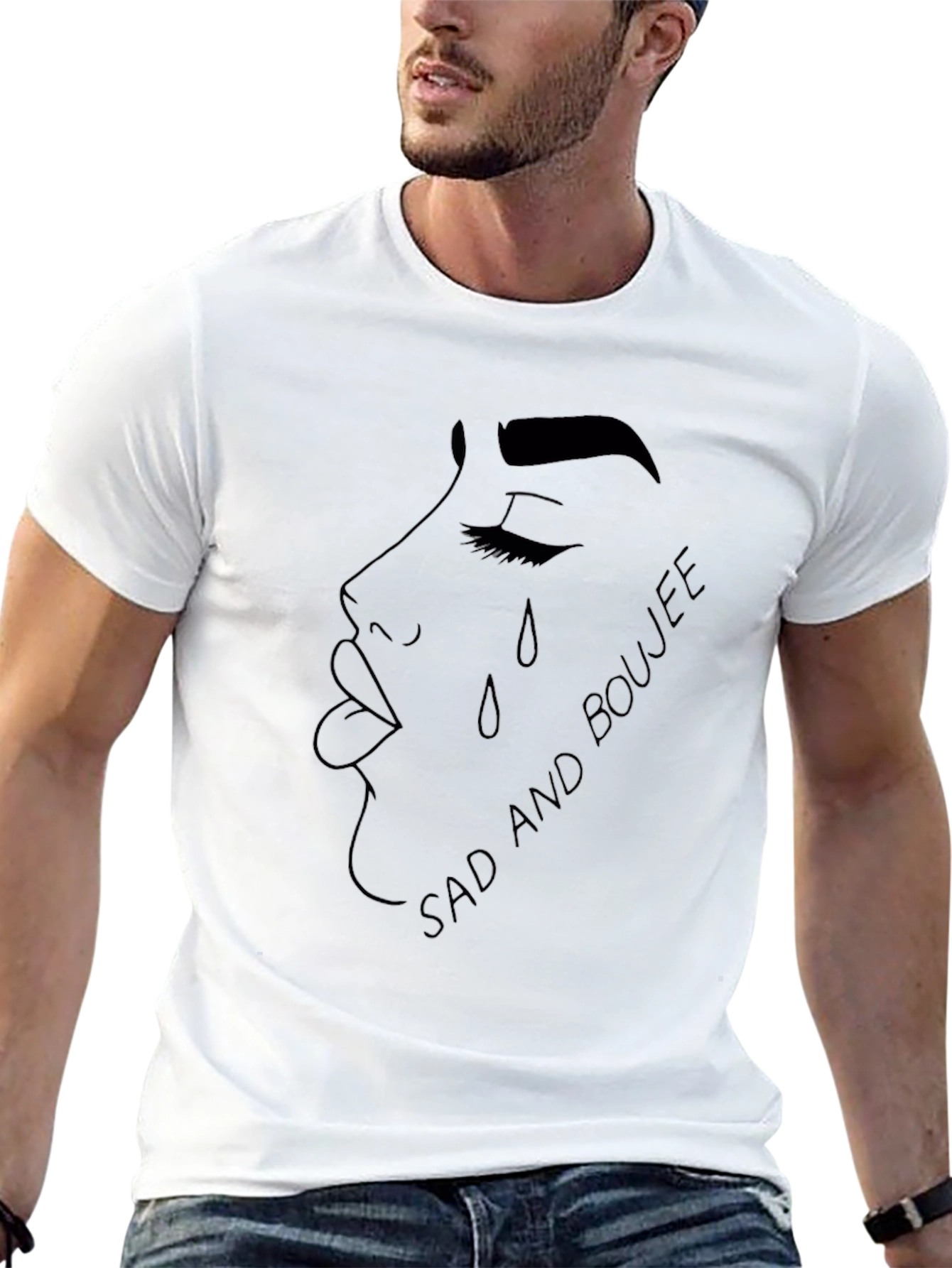 Sad and Boujee Graphic Tee - Stylish Comfort