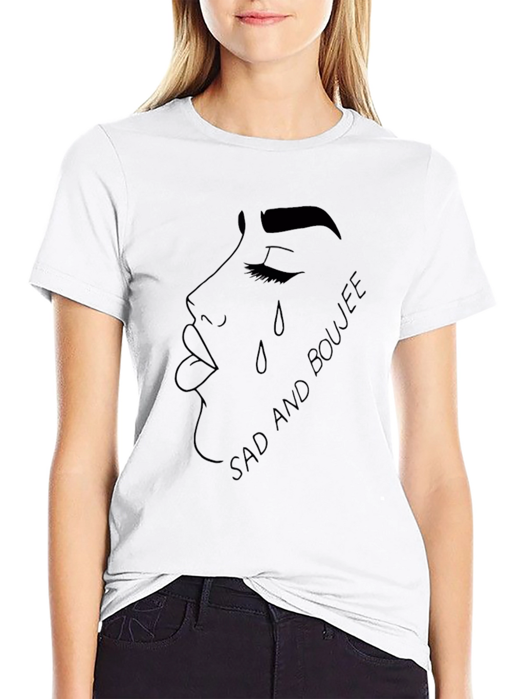Sad and Boujee Graphic Tee - Stylish Comfort