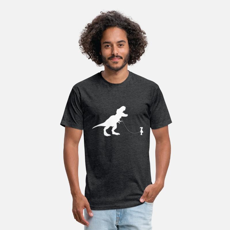 Dinosaur Shirt Pet On A Leach Led By A