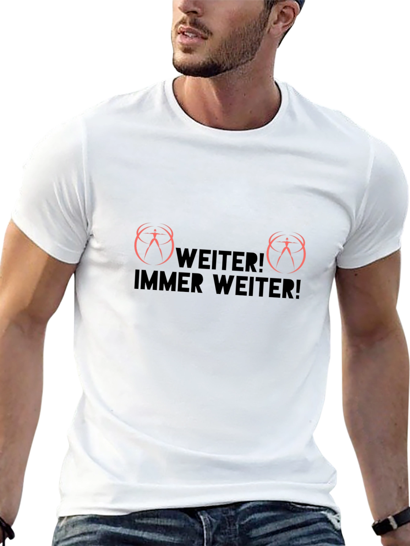 Weiter! Immer Weiter! Black T-Shirt