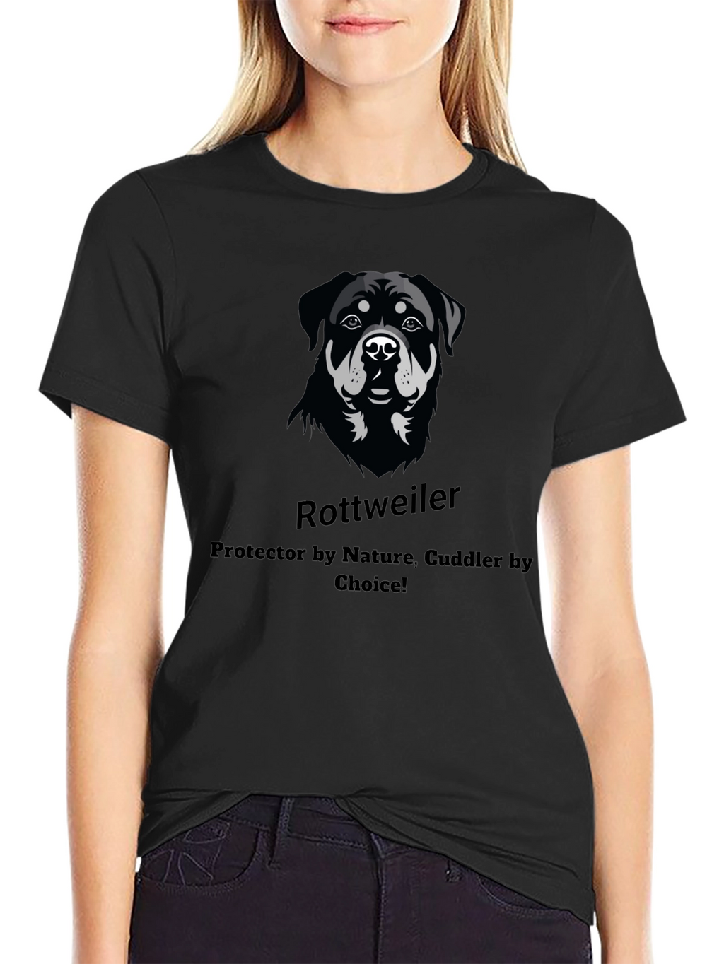 Rottweiler Dog Lover T-Shirt - Protector & Cuddler
