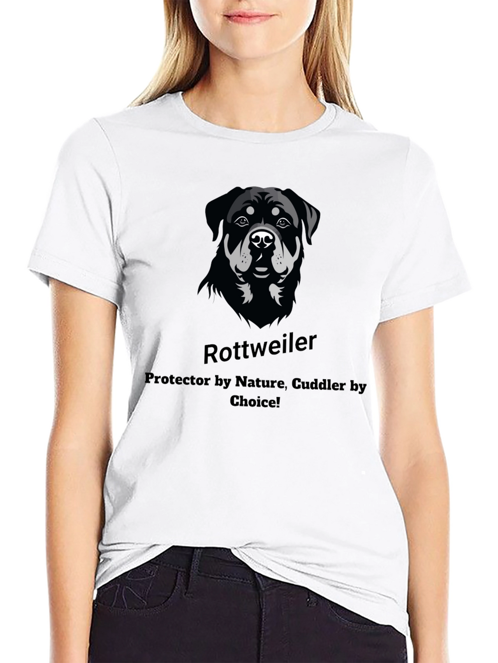 Rottweiler Dog Lover T-Shirt - Protector & Cuddler