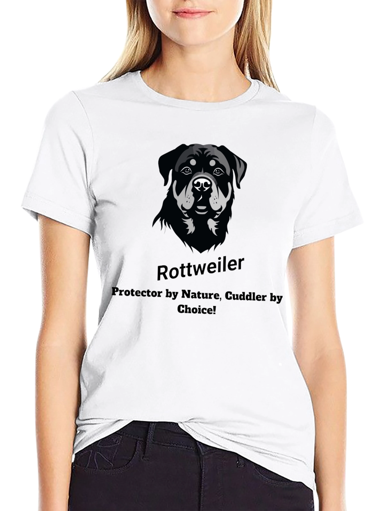 Rottweiler Dog Lover T-Shirt - Protector & Cuddler