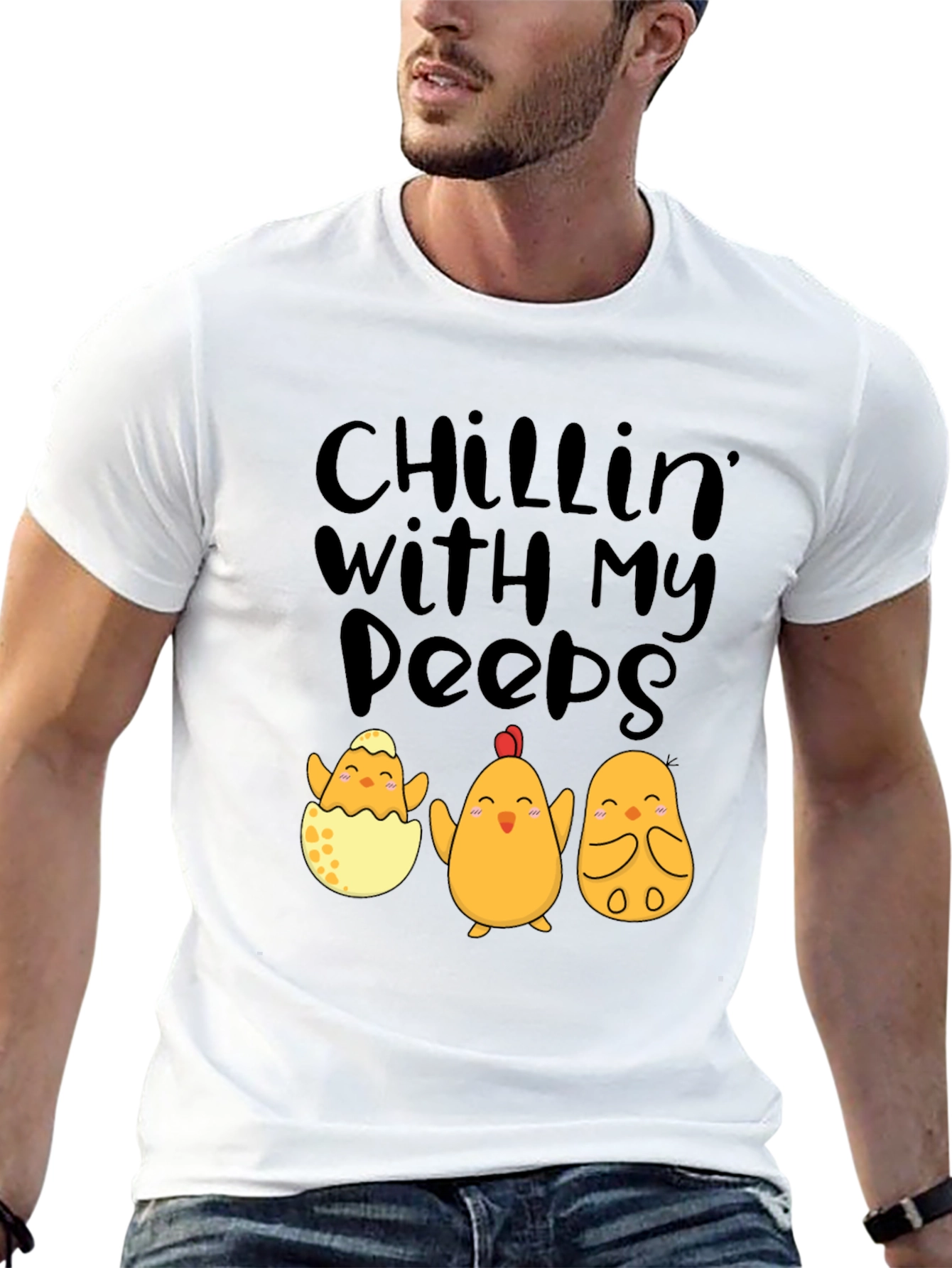 Chillin With My Peeps Easter Chick T-Shirt