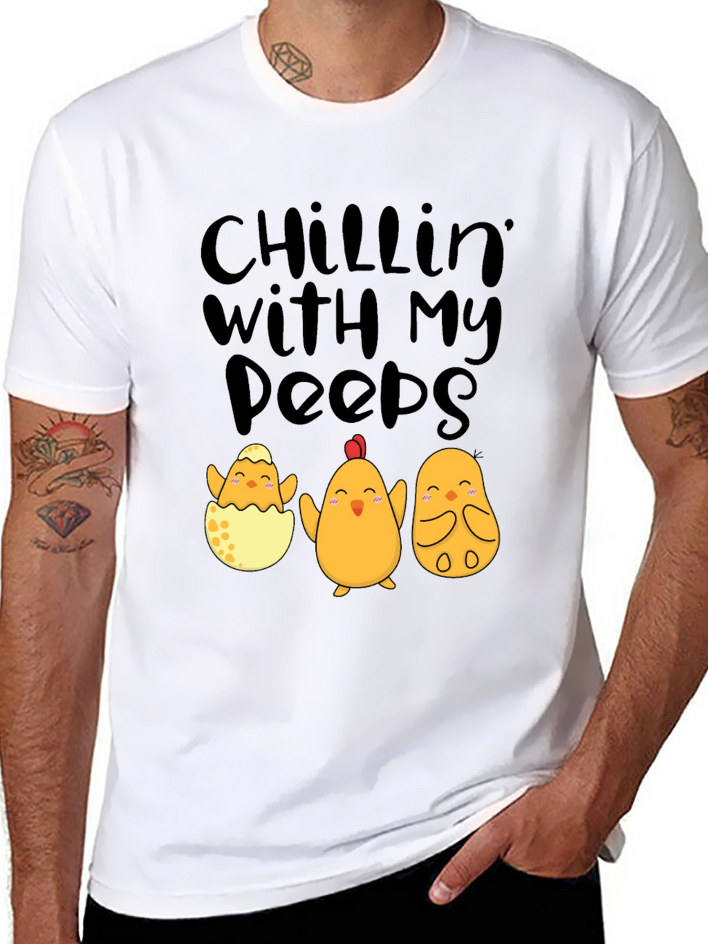 Chillin With My Peeps Easter Chick T-Shirt