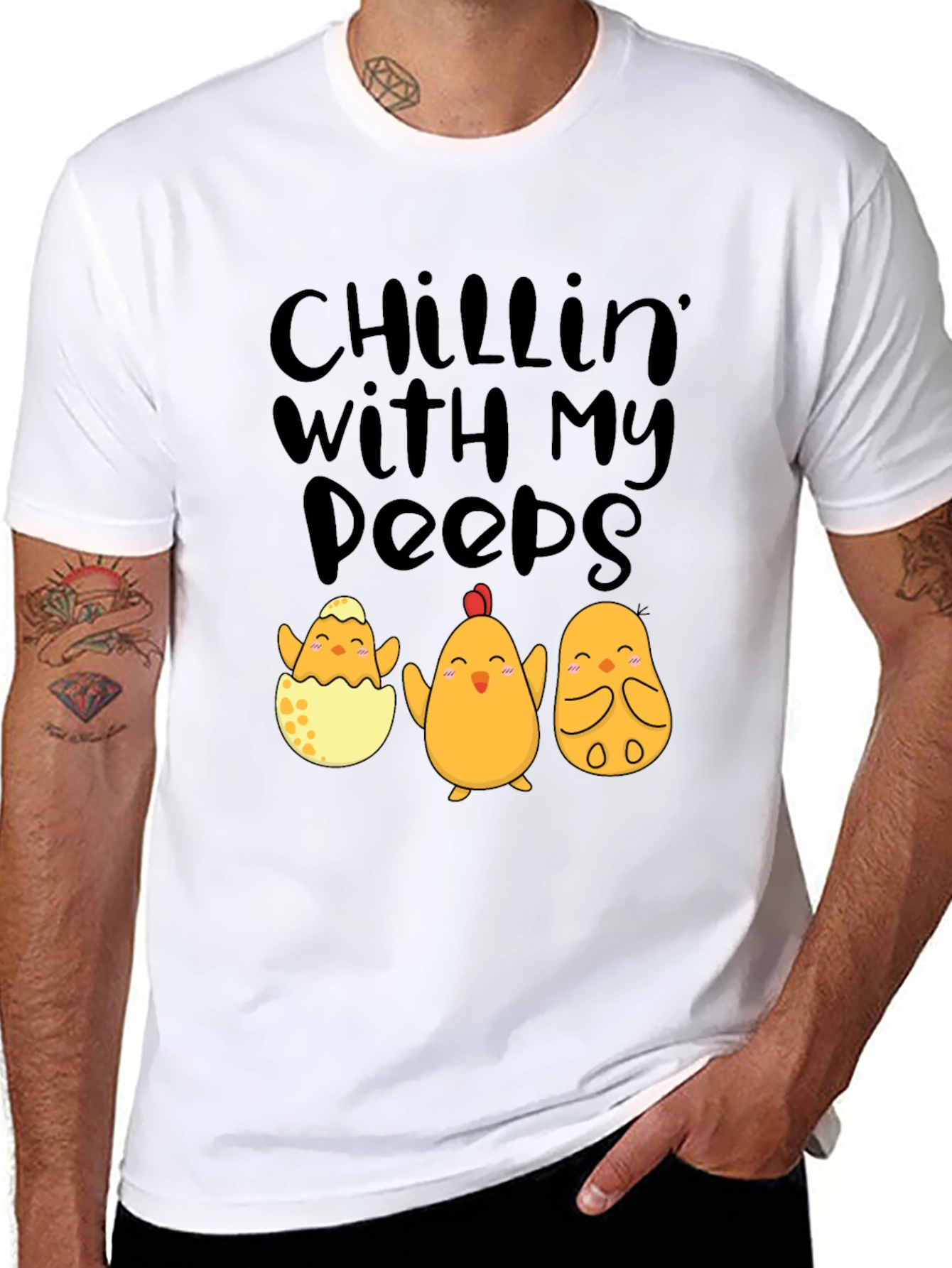 Chillin With My Peeps Easter Chick T-Shirt