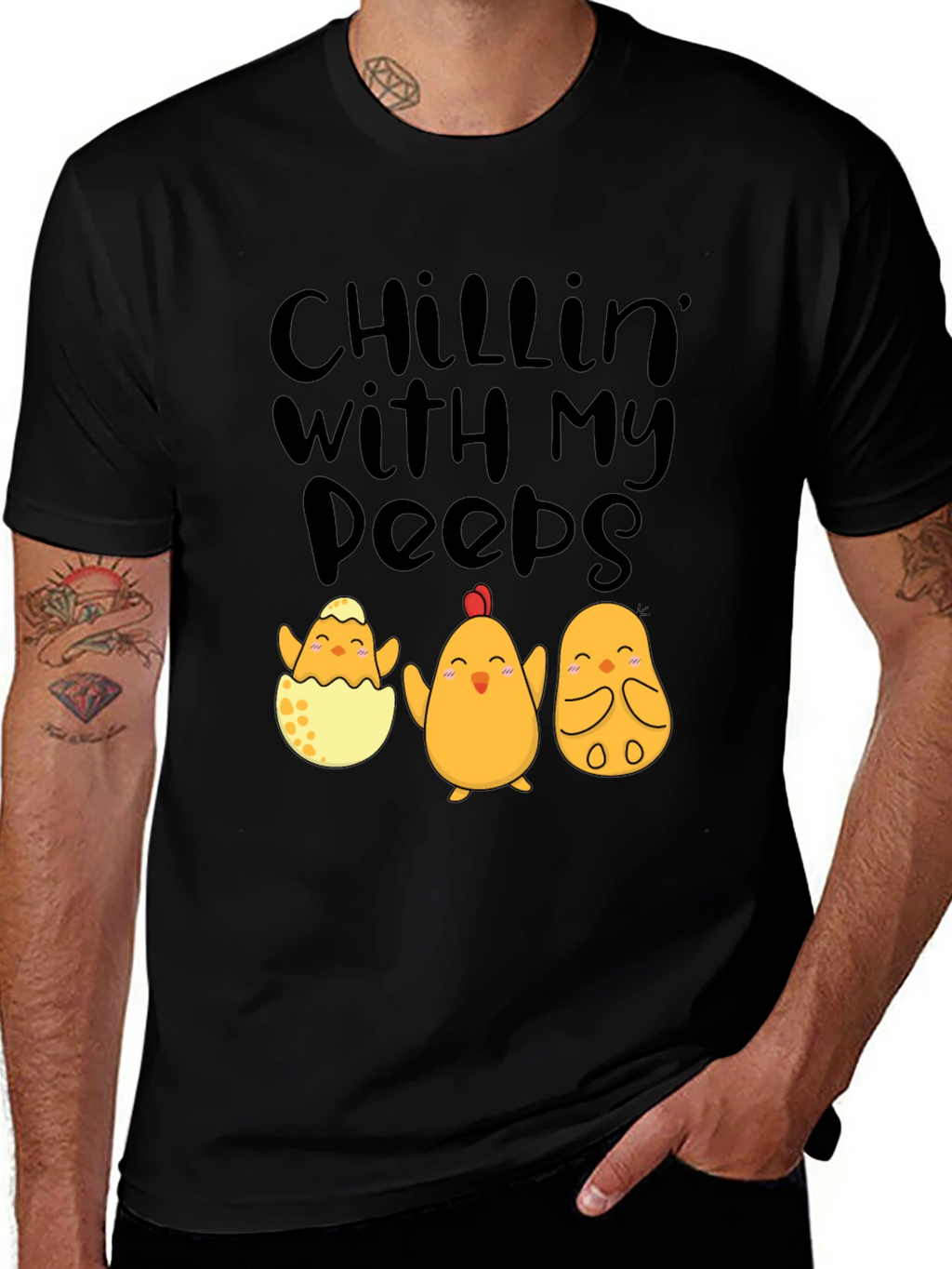 Chillin With My Peeps Easter Chick T-Shirt
