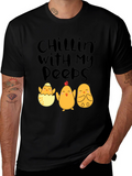 Chillin With My Peeps Easter Chick T-Shirt
