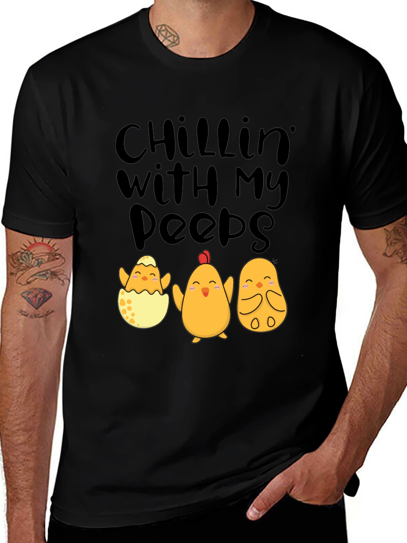 Chillin With My Peeps Easter Chick T-Shirt