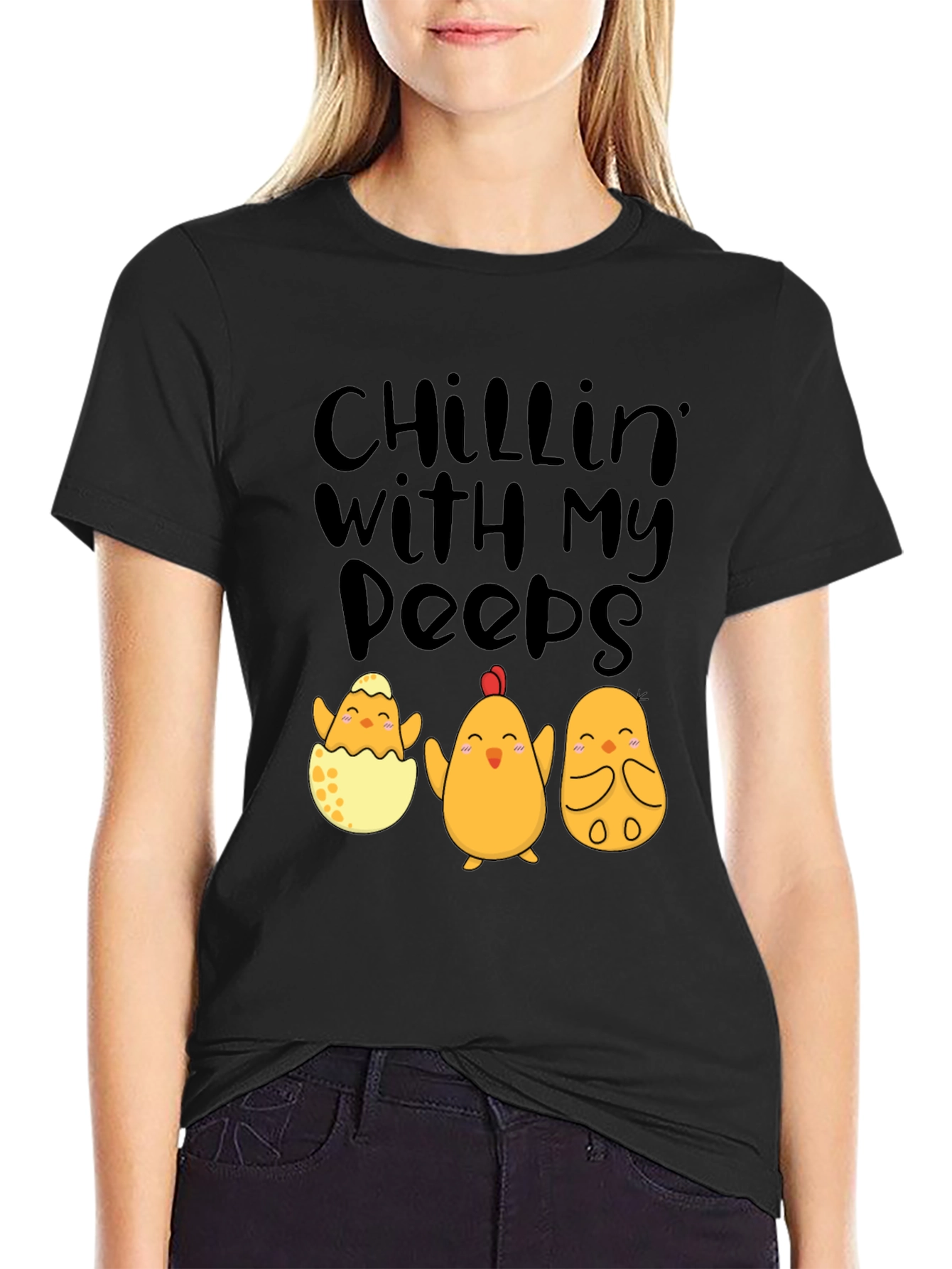 Chillin With My Peeps Easter Chick T-Shirt